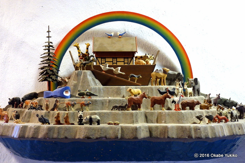 未開封 クリスチアン・ヴェルナー ノアの方舟 木製 置物 ドイツ製