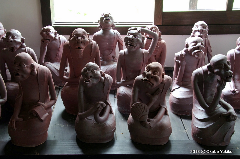 一重孔希　羅漢　陶器　陶仏　オブジェ 一重孔希 陶器 羅漢 陶仏 オブジェ 一重孔希展-いのちの炎-が